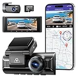 AZDOME Dashcam Auto Vorne Hinten 4K+2,5K mit 5.8GHz WiFi, Dash Cam Auto Kamera...