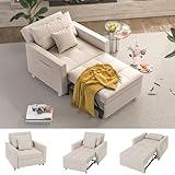 YODOLLA 192cm Schlafsofa, 3-in-1 Schlaferstuhl Ausziehbar Schlafsessel Betten,...