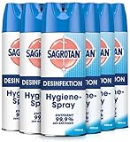 Sagrotan Hygiene-Spray (Aerosol) Desinfektionsspray (für Textilien und...