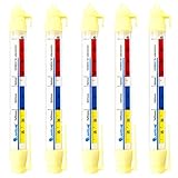 Lantelme 5 Stück Kühlschrankthermometer Set 21cm lang...