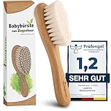 lampox Babyhaarbürste extra weich, Baby Erstausstattung Neugeborene mit weichen...