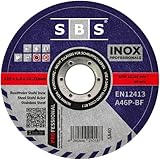 SBS Trennscheiben | 125 x 1,0mm | 50 Stück | INOX | Flexscheibe für...