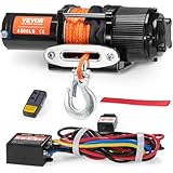 VEVOR Seilwinde 12V, 4500 lbs/2041 kg, Elektrowinde 12 V DC für...