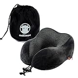 Makimoo Memory Foam Reisekissen, Nackenkissen mit 360-Grad-Kopfstütze, bequem...