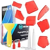KISTEK® Silikon Fugenglätter Profi Set [12-teilig] - 7 verschiedene Silikon...