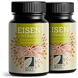 Eisentabletten hochdosiert 360x mit 40 mg Eisen + Vitamin C (40mg) aus...