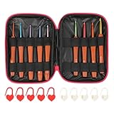 9 Stück Häkelnadel Set - Holzgriff Häkelnadeln - Metall und Holz Material -...