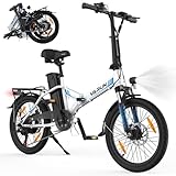 VARUN E Bike, 20 Zoll Elektrofahrrad Damen Herren mit 48V Lithium-Akku, 250W...