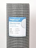 kraptrap® Volierendraht Drahtgitter 16x16mm Masche Schweißgitter 4-eck...