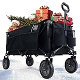 TIMBER RIDGE XXL Bollerwagen Faltbar Transportwagen mit Seitentasche...