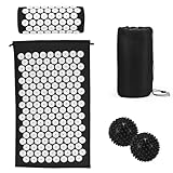 Akupressurmatte Akupunktur matte mit Kissen gegen Nacken und Rückenschmerzen,...