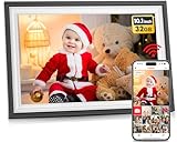 FRAMEO Digitaler Bilderrahmen WLAN 10,1 Zoll - 1280x800 IPS Touchscreen Digitale...