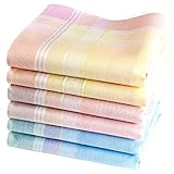 merrysquare - Damen Taschentücher - 100% Baumwolle - 29cm x 29cm - ELISE Modell...