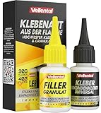 Klebenaht aus der Flasche - 2K Sekundenkleber extra stark mit Filler (XXL...