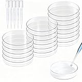 20 Pcs Sterile Plastikpetrischale mit Deckel mit 5 Pcs 3ml...