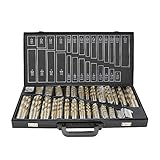 Ikodm Metallbohrer Set 1-13mm Spiralbohrer Satz 230tlg Titan beschichtet DIN338...