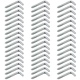 QWORK Schraubhaken gerade mit Schlitz, Hakenschraube galvanisch verzinkt,...