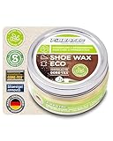 FIBERTEC Shoe Wax Eco Schuhwachs für Leder farblos - Hochwirksame Lederpflege...