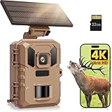 VIDVIS WLAN Wildkamera mit Handyübertragung App, 4K 64MP Wildtierkamera mit...