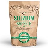 Silizium Hochdosiert Kapseln – 250 Silizium Kapseln – Silicium aus...