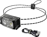 Nitecore Stirnlampe NU21, leicht, USB-C-aufladbare LED Kopflampe, 360 Lumen, 58...