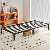 FetiNes Bettrahmen Einzelbett 90 x 190 cm Plattformbettrahmen Metallbett...