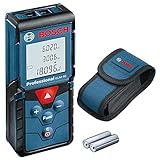 Bosch Professional Laser Entfernungsmesser GLM 40 (Flächen-/Volumenberechnung,...