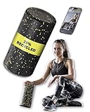 Faszienrolle Schaumstoff mittel-weich | 30x15cm Rückenmassage Rolle mit 25%...