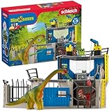 schleich 41462 DINOSAURS Große Dino-Forschungsstation, 72 Teile Spielset mit 2...