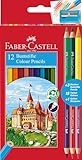 Faber-Castell 110312 - Buntstifte Set für Kinder und Erwachsene, 15-teilig,...