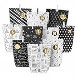 Adventskalender zum Befüllen, 24 Adventstüten zum Basteln, Weihnachtskalender...