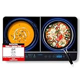 MEDION MD 15324 Doppel-Induktionskochplatte, 3500 Watt, Zwei Kochplatten, 10...