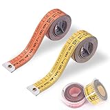 Eupneicu 2 Stück Schneidermaßband, Nähen Weiches Doppelskala, 150cm/60 Zoll...