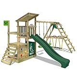 FATMOOSE Spielturm Klettergerüst FruityForest Fun XXL mit Surfanbau, Schaukel &...