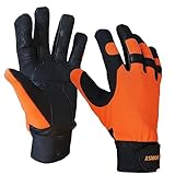 SWS Forst GmbH Leder Schnittschutzhandschuh beidseitiger Schutz Forsthandschuh...
