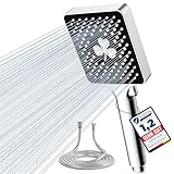 Magichome Duschkopf mit Schlauch, Hochdruck Handbrause mit 6 Strahlarten 1,5M...