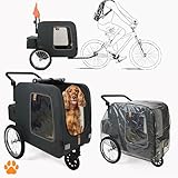 MY DUQUE – Chase 3-in-1 Hundefahrradanhänger bis 30 kg | Faltbarer Hundebuggy...