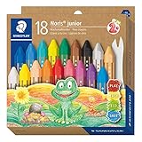 STAEDTLER Wachsmalkreide Noris junior 224, perfekt für kleine Kinderhände,...