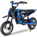 EVERCROSS EV12M Elektro Motorrad Kinder, Elektromotorrad mit 300W Motor, 8/12/25...