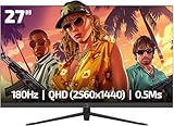 GAMEPOWER Sonic T80 27 Zoll Gaming Monitor, 180Hz Bildschirm, QHD 1440p 2K, Fast...