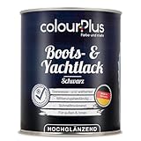 ColourPlus Bootslack & Yachtlack 750 ml Schwarz | Klarlack Holz außen...