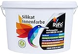 RyFo Colors Silikat Innenfarbe 10l - Mineral-Farbe, Silikatfarbe, Wandfarbe,...