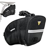 Topeak Satteltasche Aero Wedge Pack Large mit Quick Click und Riemen, schwarz,...