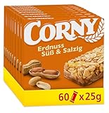 Müsliriegel | Corny Classic Erdnuss Süß & Salzig | Mit leckeren gerösteten...