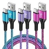 USB Typ C Kabel, 3 Stück 0.9M USB C Handy Ladekabel Schnellladekabel Datenkabel...