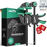 SMABIX® Einhandzwingen 2er Set zum Spannen, Dehnen, Fixieren mit einer Hand,...