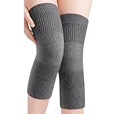 Thermo Kaschmir Kniewärmer für Damen Herren Elastische Rutschfest Kniebandage...