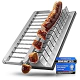 Curry Master Edelstahl Currywurstschneider manuell – Wurstschneider für...