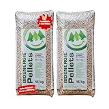 A&G-heute Bioenergie Weichholz Brennpellets 30kg 6 mm | Holzpellets Kaminpellets...