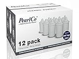 PearlCo® Classic Wasserfilter Kartuschen (12er Pack - 12 Monatsvorrat)...